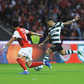Ao minuto 81, Zalazar avançou desde o meio-campo leonino e já na área bracarense disparou para o 3-1 que selou a vitória do Sporting - Foto: KAPTA+