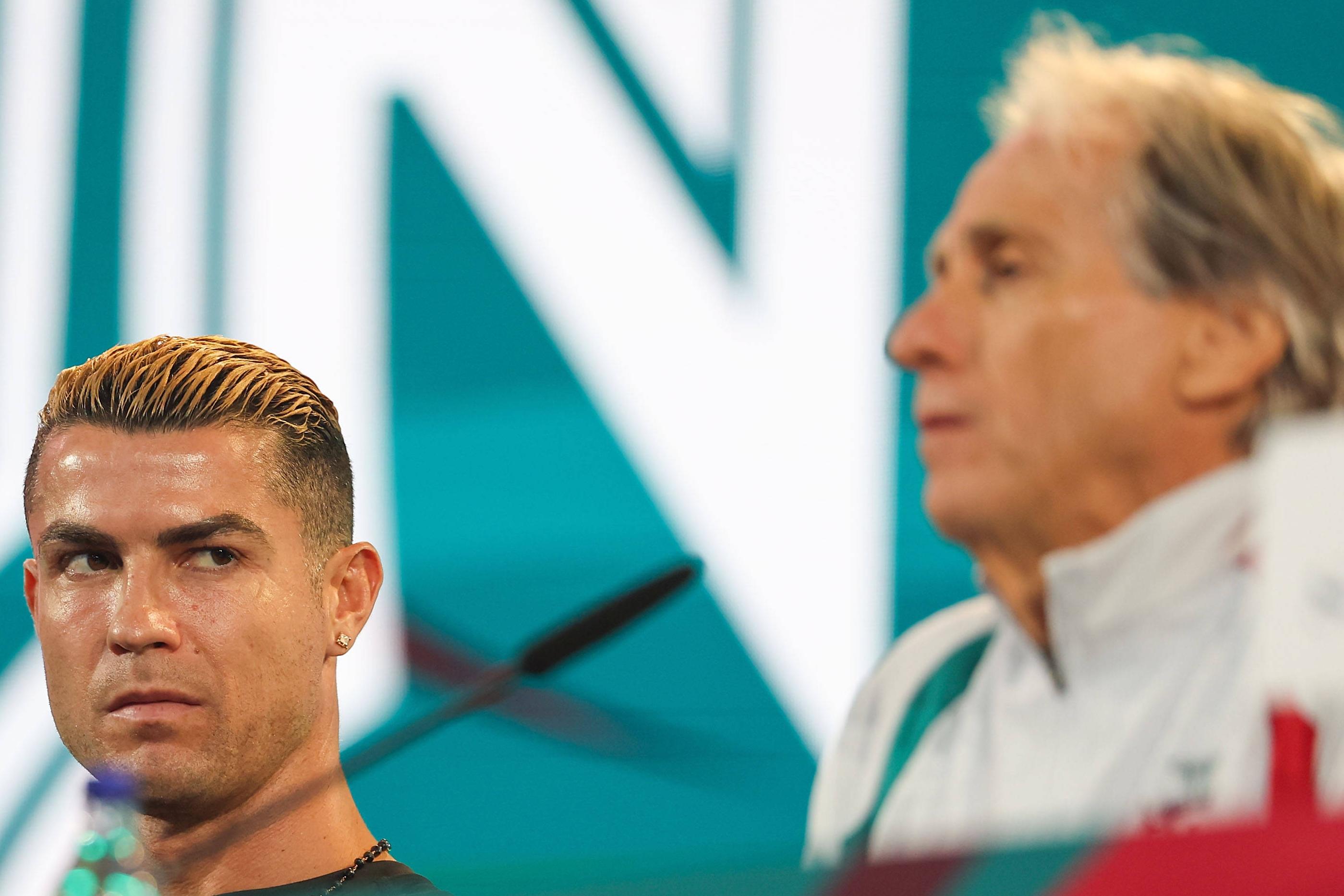 Cristiano Ronaldo e Jorge Jesus não se estão a entender - Foto: Imago