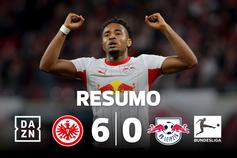 Eintrach Frankfurt sofre goleada às mãos de Leipzig (e Nkunku) (resumo)
