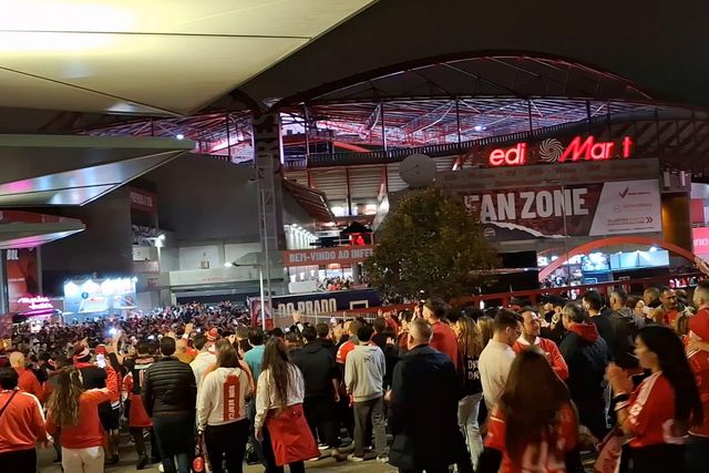 Já se sente grande ambiente na Luz