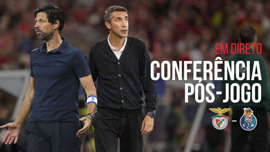 EM DIRETO: a conferência de Bruno Lage e Vítor Bruno após o Benfica-FC Porto