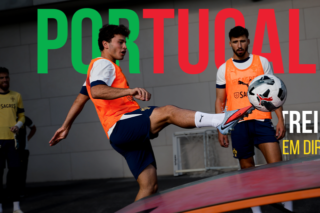 Siga em direto o treino da Seleção