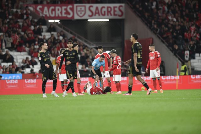 O momento da lesão de Ríos - Foto: Sérgio Miguel Santos
