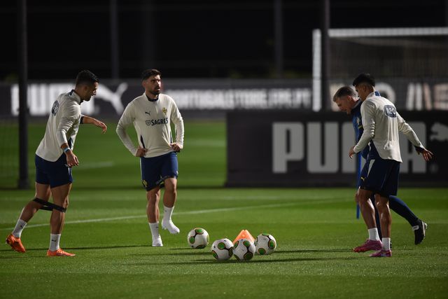 Seleção Nacional treinou esta segunda-feira na Cidade do Futebol - Foto: Miguel Nunes