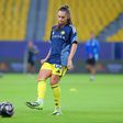 Andreia Faria no aquecimento do Al Nassr antes de um jogo - Foto: Al Nassr