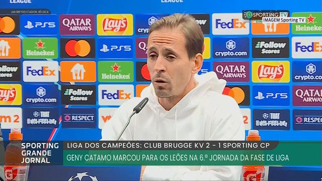 «No Sporting só mudou o treinador, a responsabilidade é minha»