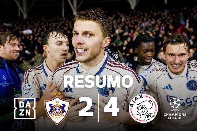 Reviravolta, chuva e o início da libertação: Ajax vence o Qarabag (resumo)