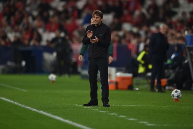 Antonio Conte no Benfica-Nápoles da Champions League - foto: Miguel Nunes