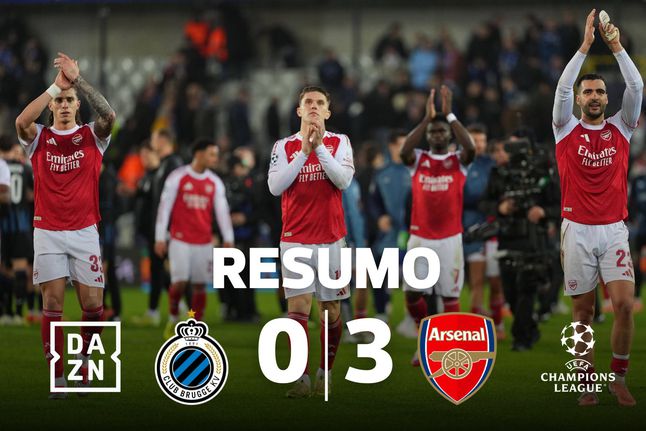 Arsenal de vento em popa, e à boleia de golaços, rumo aos oitavos (resumo)