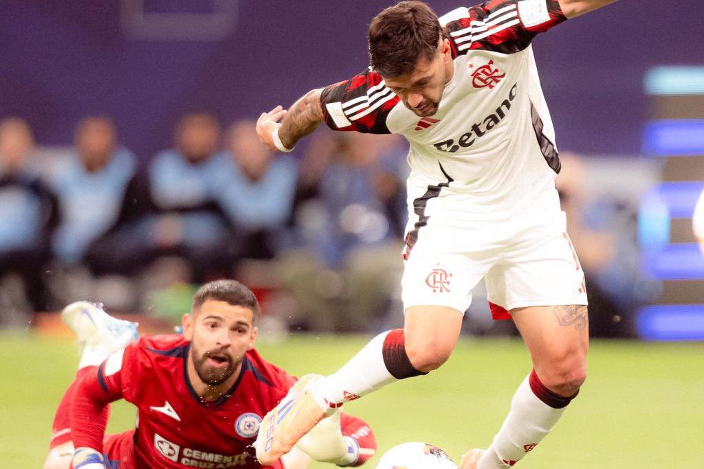 O momento do 1-0 do Flamengo - Foto: CR Flamengo