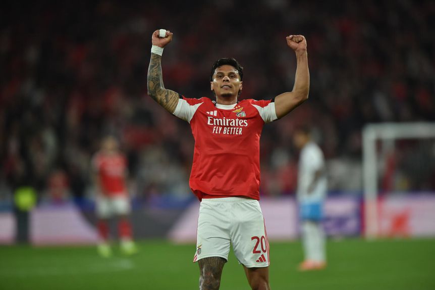 Richard Ríos, médio do Benfica - Foto Miguel Nunes