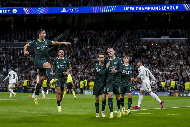 Haaland fez o segundo golo do Manchester City no Santiago Bernabéu