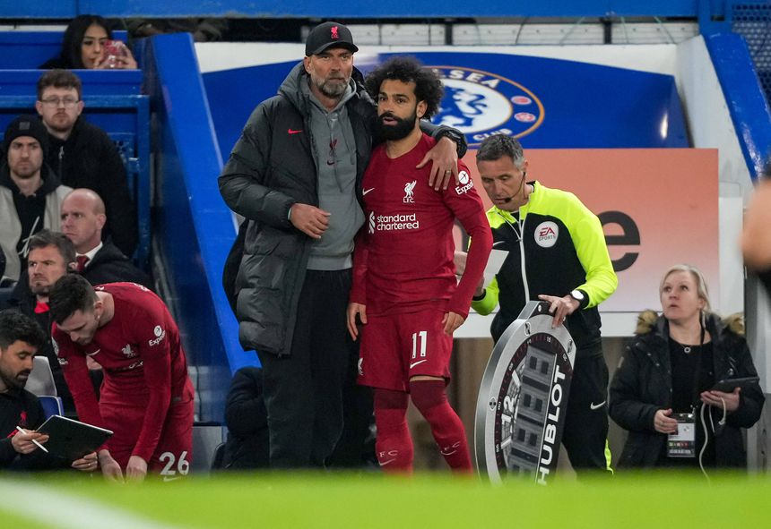 Jurgen Klopp e Salah trabalharam juntos no Liverpool durante sete anos (IMAGO)