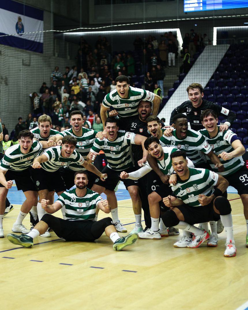 A festa dos leões no final da partida na Dragão Arena      Fotografia Sporting CP