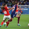 O Benfica enfrenta um teste árduo frente ao Barcelona, um dos mais fortes candidatos à conquista da Champions feminina. Foto: IMAGO