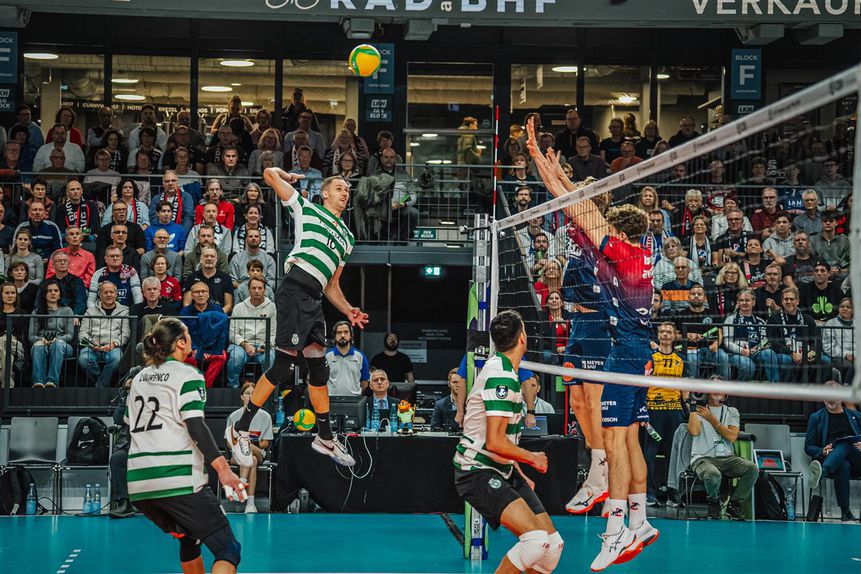 Sporting estreou-se na Liga dos Campeões de voleibol (foto CEV)