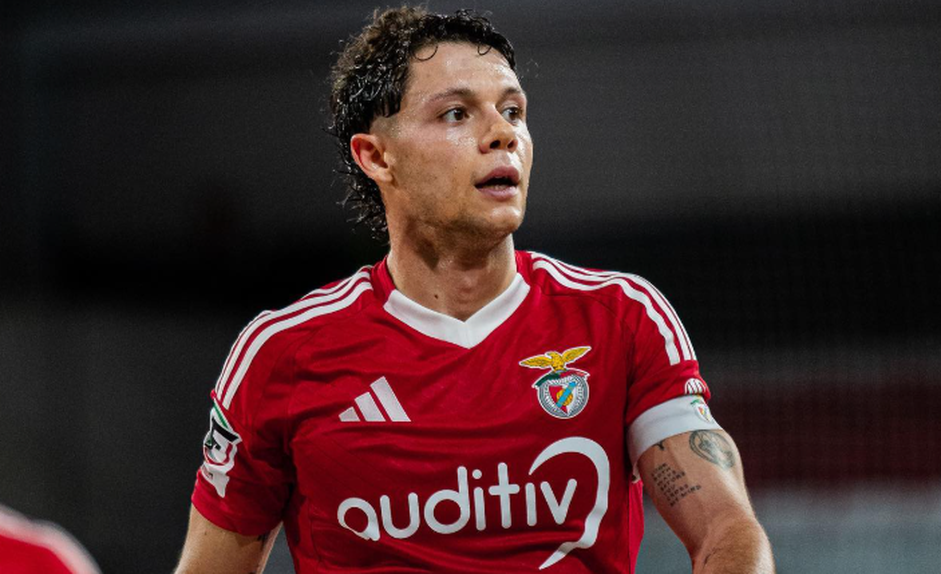 Afonso Jesus em ação pelo Benfica