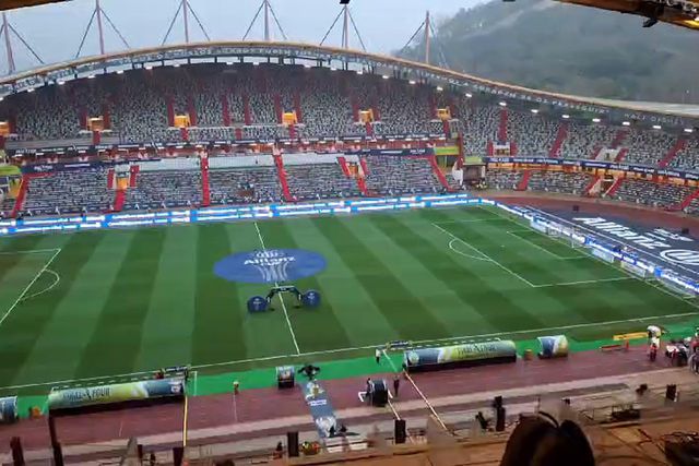 Ambiente em Leiria antes do duelo entre Sporting e Benfica na Taça da Liga