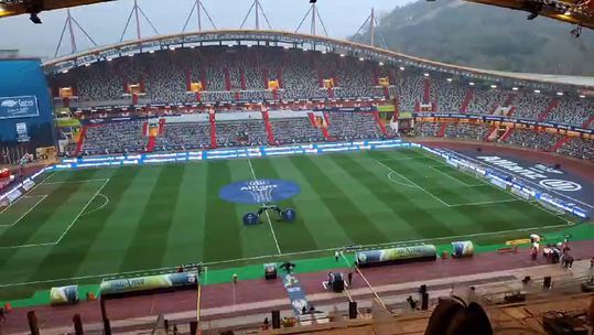 Ambiente em Leiria antes do duelo entre Sporting e Benfica na Taça da Liga