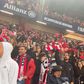 A festa dos adeptos do Benfica em Leiria após a vitória na Taça da Liga