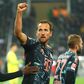 Harry Kane celebra um golo marcado pelo Bayern ao Borussia Monchengladbach