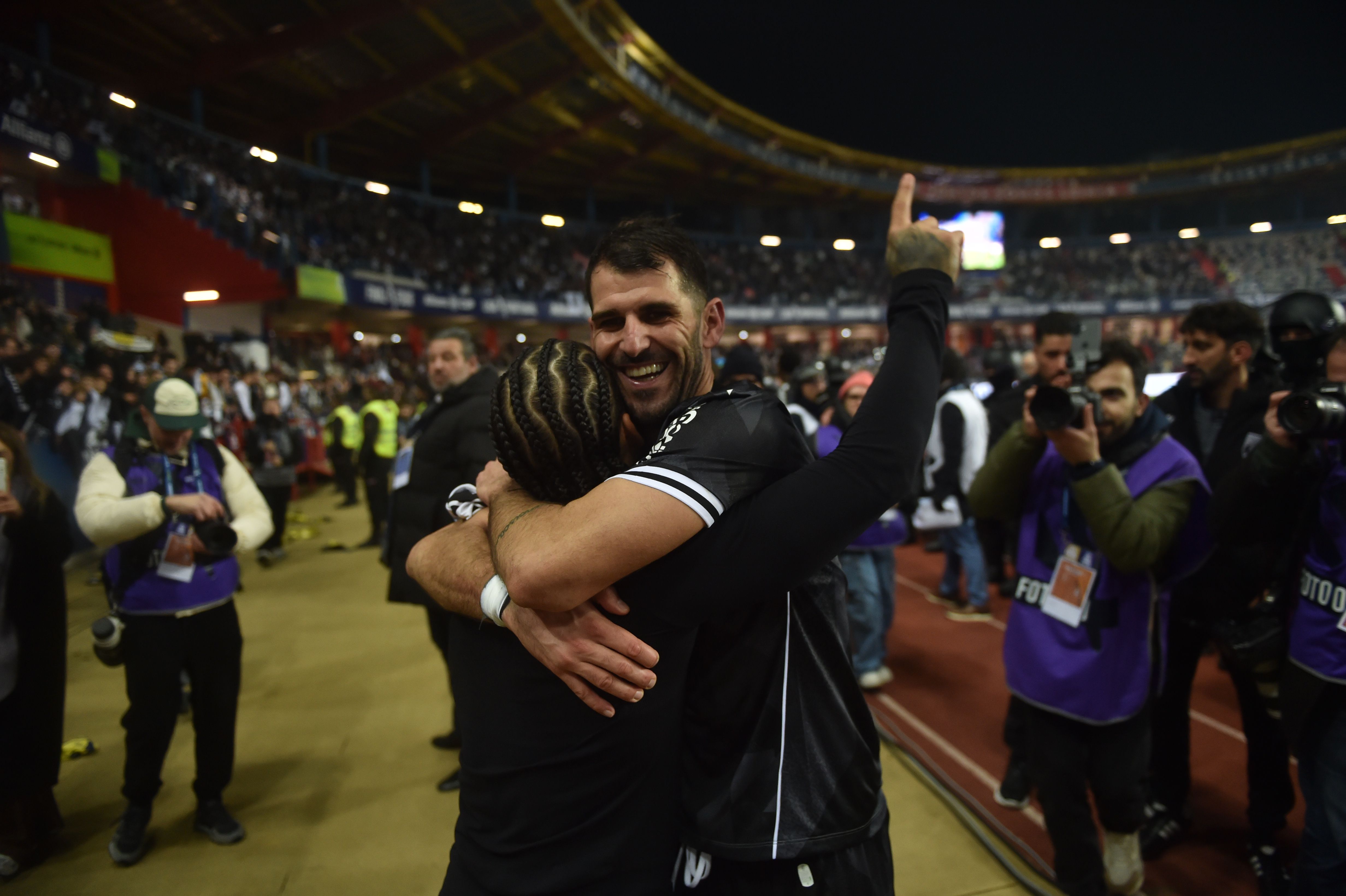Nélson Oliveira durante festa do Vitória de Guimarães - Foto: Miguel Nunes