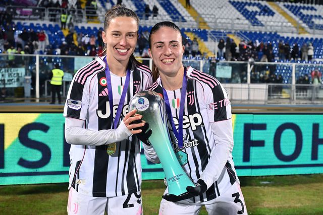 Tatiana Pinto festeja conquista da Supertaça de Itália