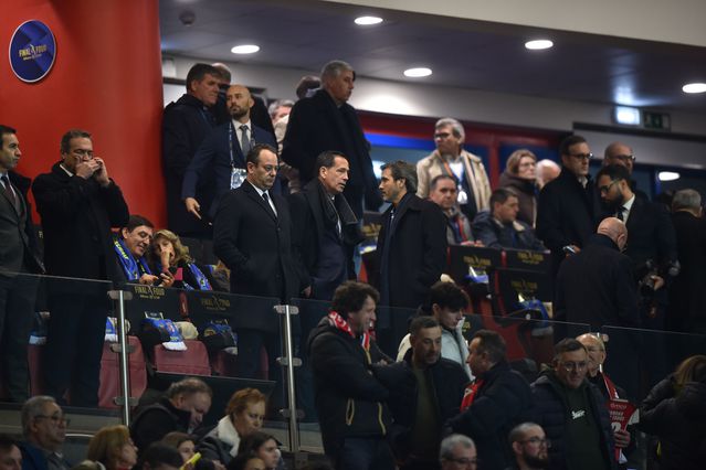 Tribuna do Estádio Dr. Magalhães Pessoa, em Leiria, na final da Allianz Cup - foto: Miguel Nunes