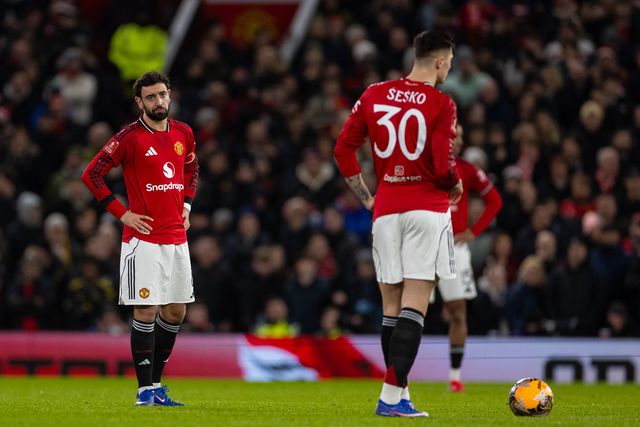 Desilusão evidente no rosto de Bruno Fernandes