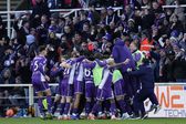 Festejos da Fiorentina frente ao Milan