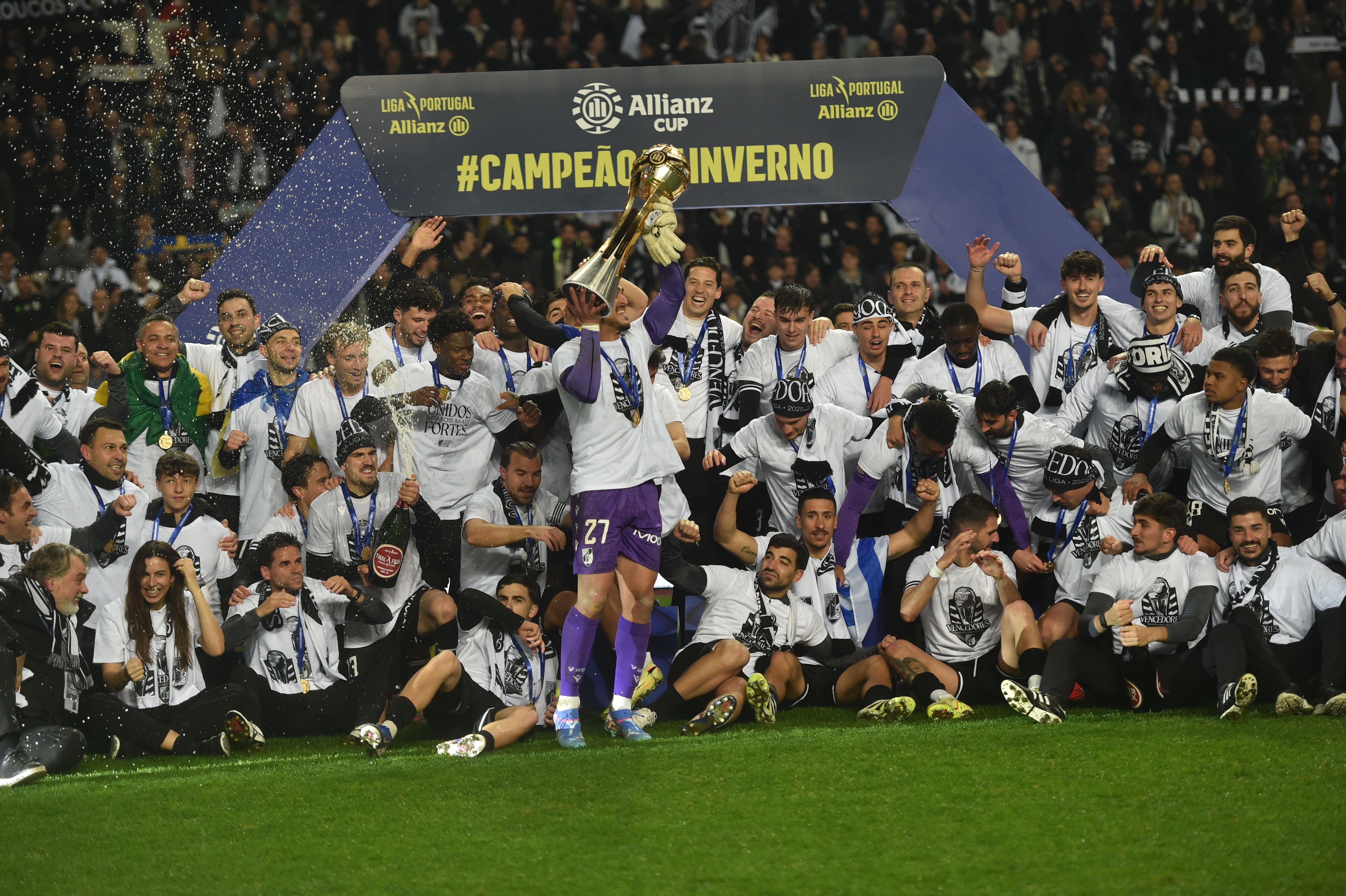 A festa do Vitória de Guimarães depois da conquista da Taça da Liga - Foto: Miguel Nunes