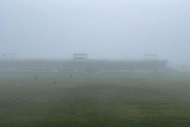 Fraca visibilidade impediu a realização da segunda parte. Foto: RUC