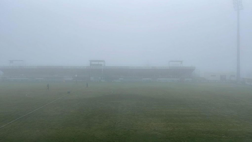 Fraca visibilidade impediu a realização da segunda parte. Foto: RUC