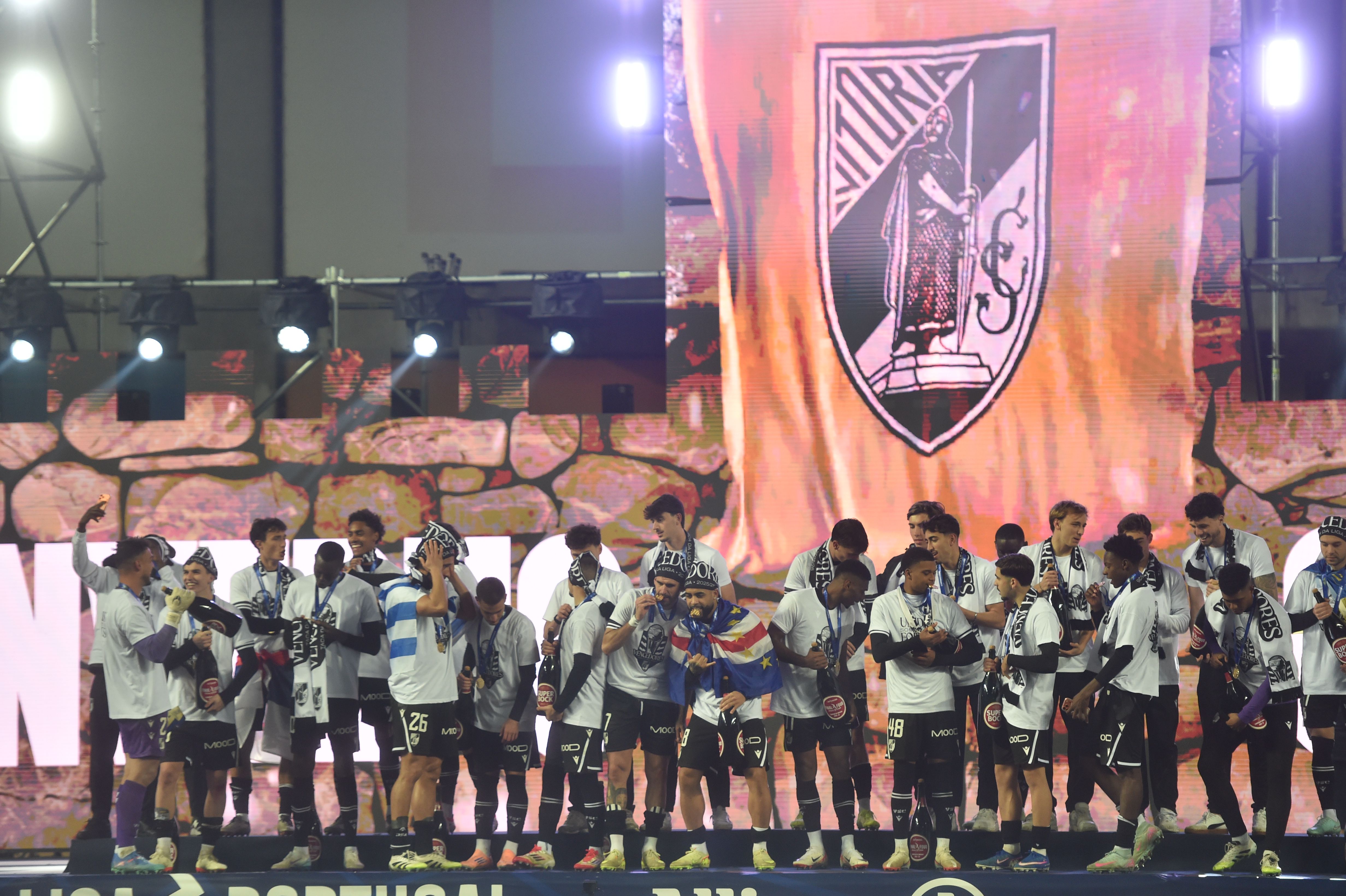 A festa do Vitória de Guimarães depois da conquista da Taça da Liga - Foto: Miguel Nunes