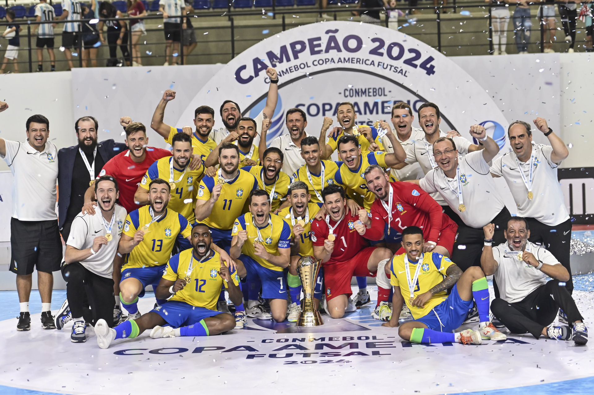 O terceiro título para o Brasil! 🏆 🇧🇷 @cbf_futebol conquista sua  terceira CONMEBOL #CopaAmérica™️ e estabelece um recor