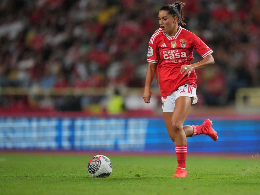 Kika Nazareth a jogar pelo Benfica
