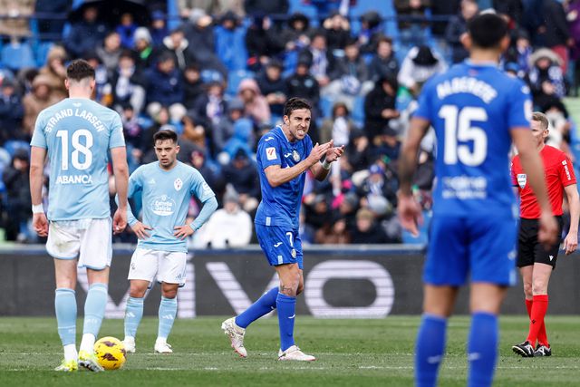 Recuperação do Celta não resiste ao Getafe nos minutos finais