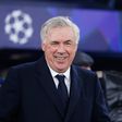 Carlo Ancelotti, treinador do Real Madrid, sorridente