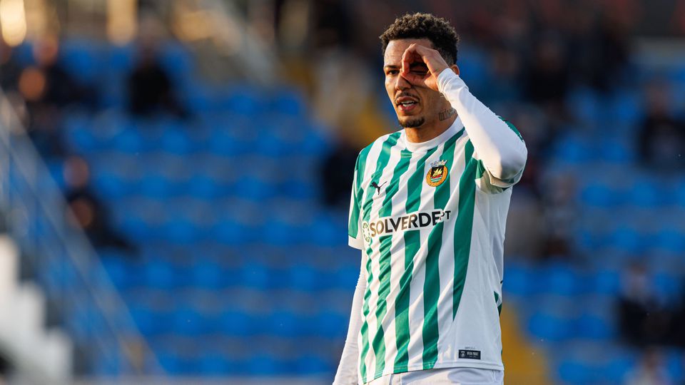 Clayton festeja golo pelo Rio Ave