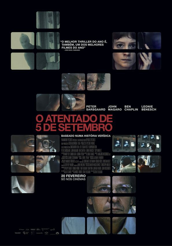 O poster oficial do filme "O Atentado de 5 de setembro"