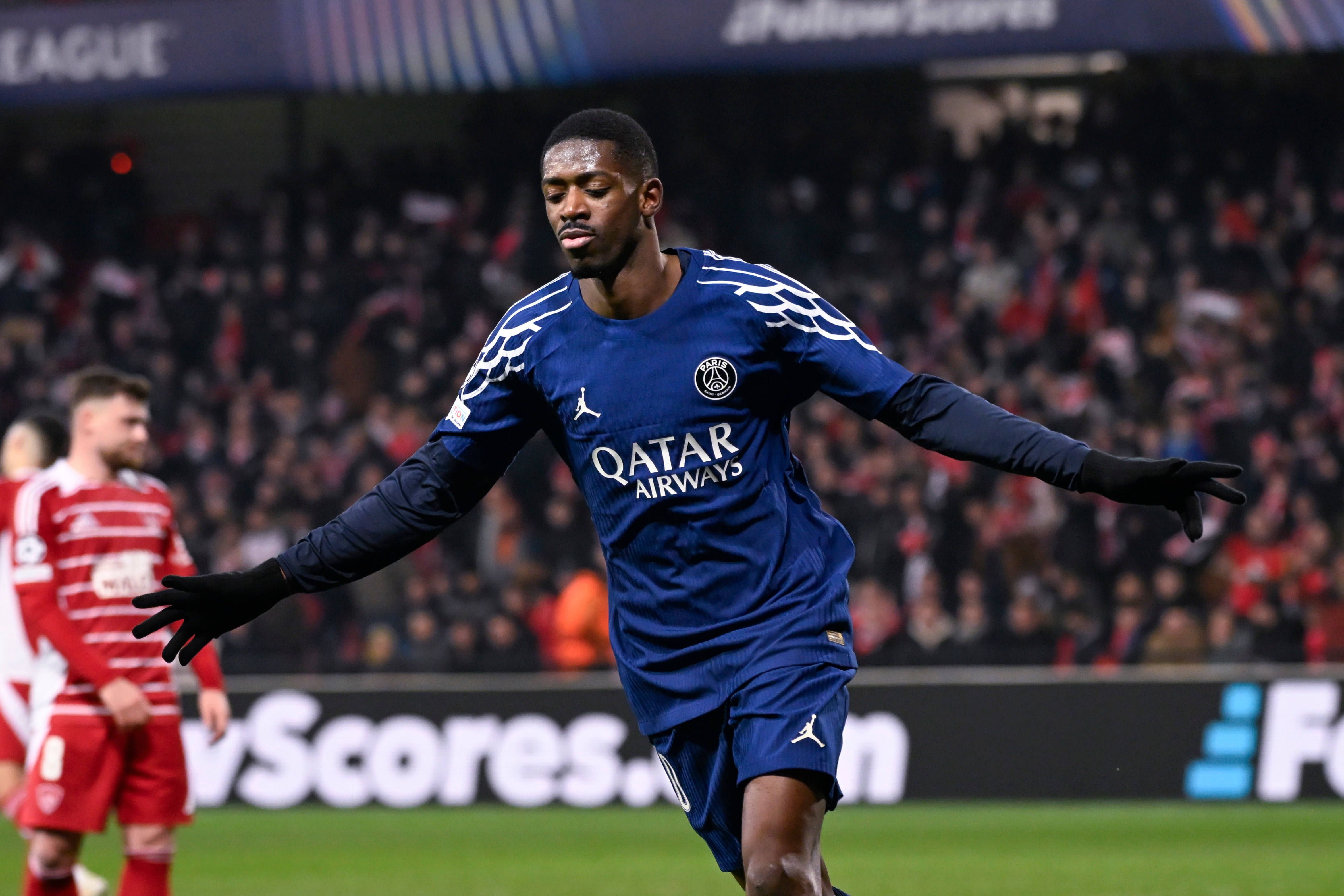 Dembélé festeja golo do PSG