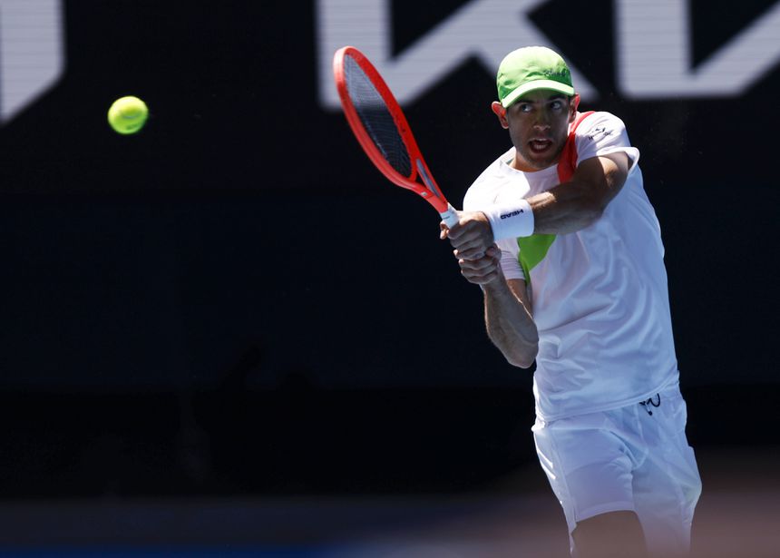 Nuno Borges, tenista português, em ação