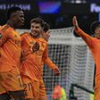 Festejos do Real Madrid após golo de Bellingham