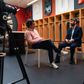 Conversa com o selecionador de sub-21 decorreu em pleno balneário das esperanças lusas, na Cidade do Futebol - Foto: Mariana Tenório