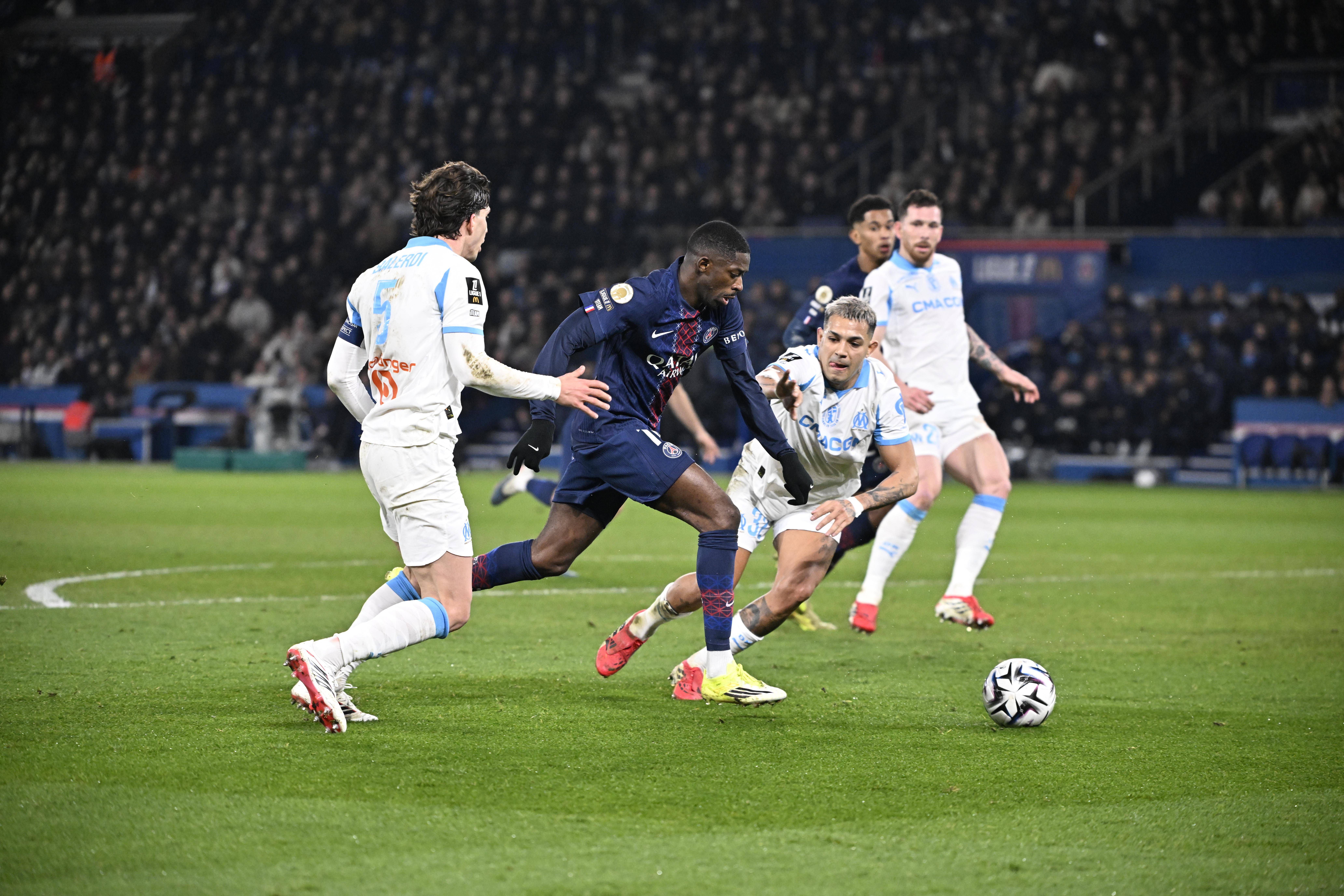 Ousmane Dembélé humilhou a defesa do Marselha no Clássico com o PSG