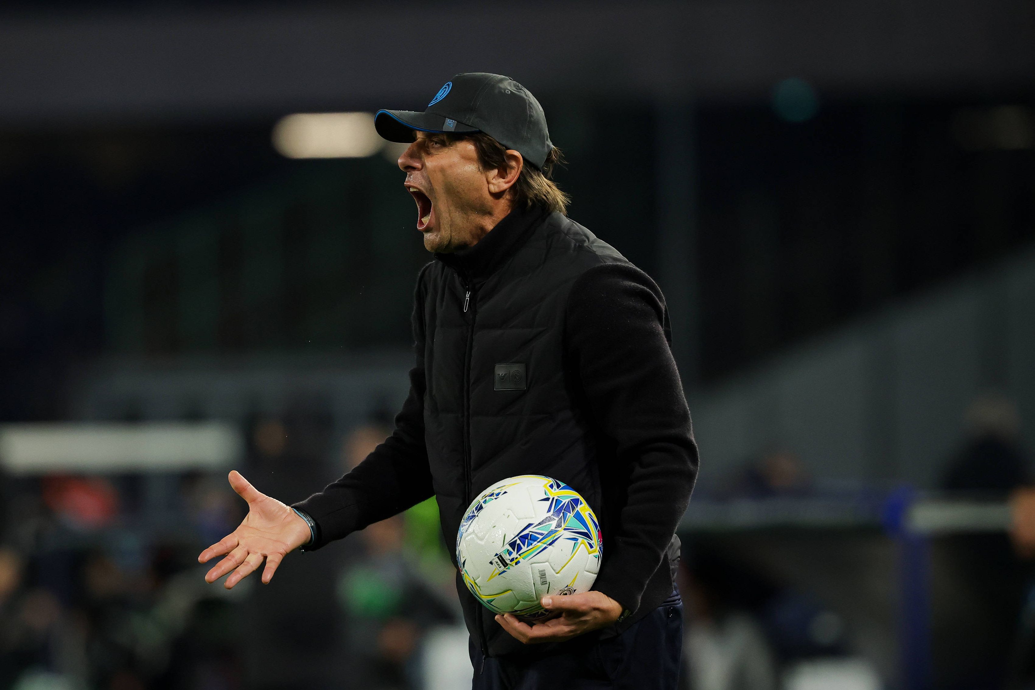 Antonio Conte, treinador do Nápoles
