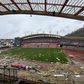 O Estádio Dr. Magalhães Pessoa sofreu danos severos, sobretudo na cobertura - Foto: U. Leiria