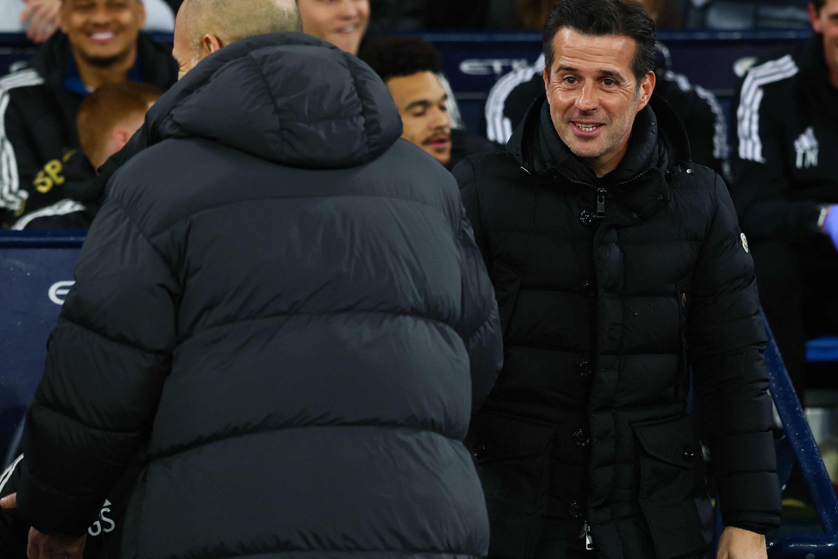 Marco Silva e Pep Guardiola reencontraram-se no Etihad