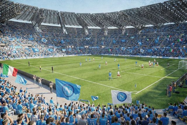 Projeto de requalificação do Estádio Diego Armando Maradona, casa do Nápoles - Foto: Autarquia de Nápoles/Facebook