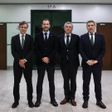 Frederico Varandas com alguns dos principais rostos que vão liderar a sua recandidatura - Foto: SPORTING CP